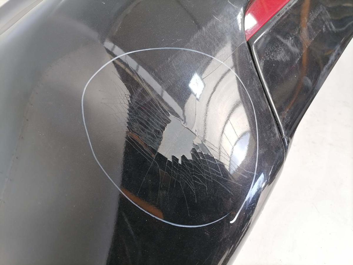 Saab 9-3 YS3F original Sto&szlig;stange Sto&szlig;f&auml;nger hinten 298 Jet Black PDC Limo BJ08